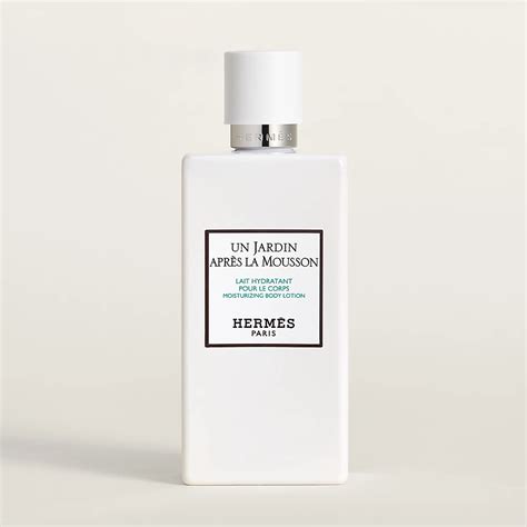 hermes un jardin apres la mousson body lotion|A beginner's quick review of Hermès' 'Jardin' collection.